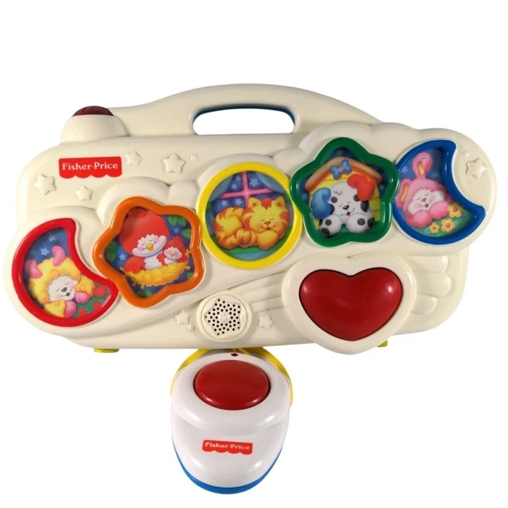 Vintage 1994 Fisher Price Crib Activity Toy Light Up Musical Animals Rare 90s